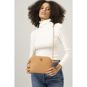 Valentino Orlandi VLT044 Monogram Camel Kadın Çapraz Askılı Çanta