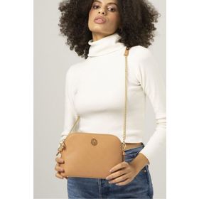 Valentino Orlandi VLT044 Monogram Camel Kadın Çapraz Askılı Çanta