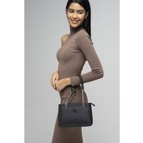 Valentino Orlandi VLT054 Monogram Siyah Kadın Omuz Çantası