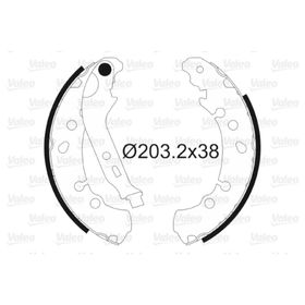 Valeo 564108 Arka Fren Balatası