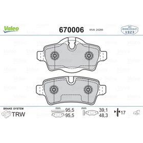 Valeo 670006 Arka Fren Balatası