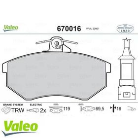 Valeo 670016 Ön Balata