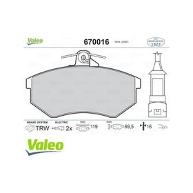 Valeo 670016 Ön Balata