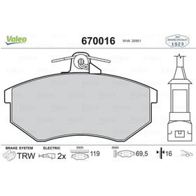 Valeo 670016 Ön Balata