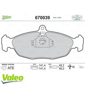 Valeo 670039 Ön Balata