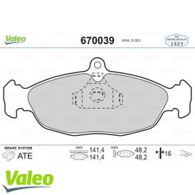 Valeo 670039 Ön Balata