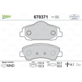 Valeo 670371 Ön Balata