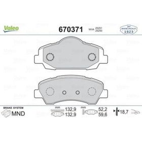 Valeo 670371 Ön Balata