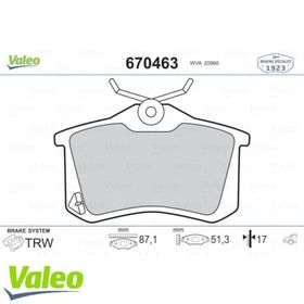 Valeo 670463 Arka Balata