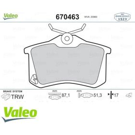 Valeo 670463 Arka Balata