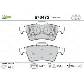 Valeo 670472 Arka Balata