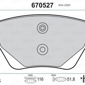 Valeo 670527 Arka Fren Balatası