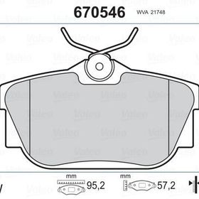 Valeo 670546 Arka Fren Balatası