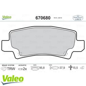 Valeo 670680 Arka Fren Balatası