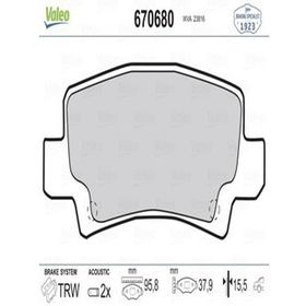 Valeo 670680 Arka Fren Balatası