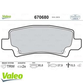 Valeo 670680 Arka Fren Balatası