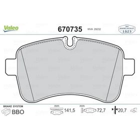 Valeo 670735 Arka Fren Balatası