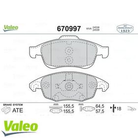 Valeo 670997 Ön Balata