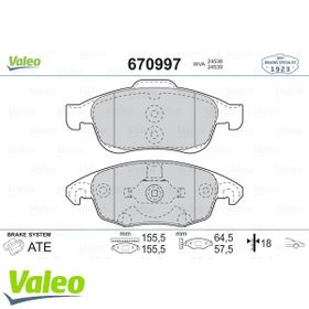Valeo 670997 Ön Balata