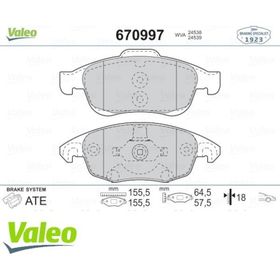 Valeo 670997 Ön Balata