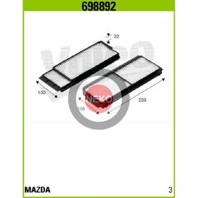 Valeo 698892 Polen Filtresi