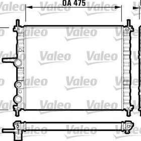 Valeo 732557 Bidonsuz Motor Radyatörü