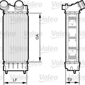 Valeo 818226 Turbo Radyatörü İnterkol
