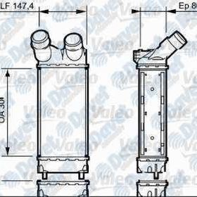 Valeo 818866 Turbo Radyatörü İnterkol