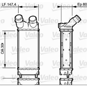 Valeo 818866 Turbo Radyatörü İnterkol