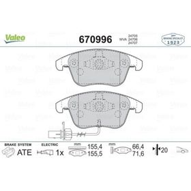 Valeo GDB1814 Audi A4 A5 09 Ön Balata