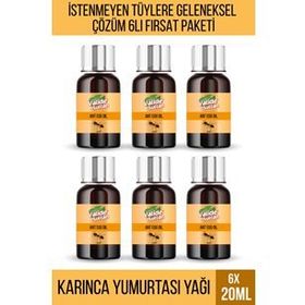 Valide Sultan 6x20 ml Tüy Azaltıcı Karınca Yumurtası Yağı