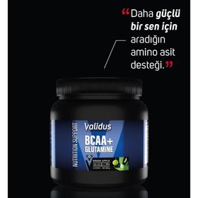 Validus Bcaa + Glutamine 600 gr Yeşil Elma Aromalı Takviye Edici Gıda