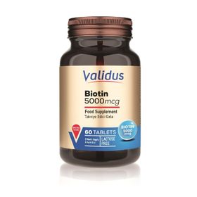 Validus Biotin 5000 mcg 60 Tablet