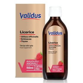 Validus Licorice Ahududu Aromalı 150 ml Şurup