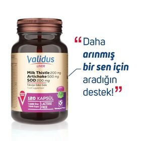 Validus Liver Milk Thistle 120 Kapsül