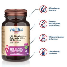 Validus Liver Milk Thistle 120 Kapsül