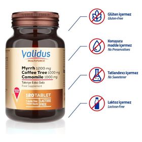 Validus Myrrha 1200 mg Coffee Tree 1000 mg 120 Tablet