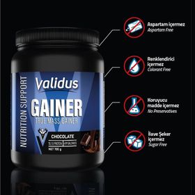 Validus True Mass Gainer 700 gr Çikolata Aromalı Takviye Edici Gıda