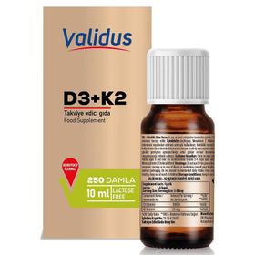 Validus Vitamin D3 K2 10 ml Damla