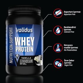 Validus Whey Protein Complex 1400 gr Vanilya Aromalı Takviye Edici Gıda