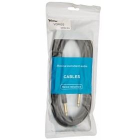 Valler VGK603 Enstruman Jack Gitar Jak Mono Çividen Çiviye 6.3 mm 3 m Kablo
