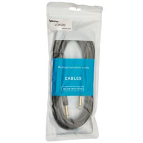 Valler VGK603 Enstruman Jack Gitar Jak Mono Çividen Çiviye 6.3 mm 3 m Kablo
