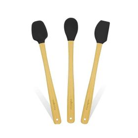 Valletta İndigo 3'lü Siyah 26 cm Spatula Seti