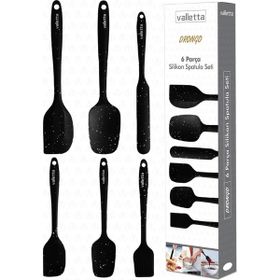 Valletta Siyah 6'lı Drongo Spatula Set