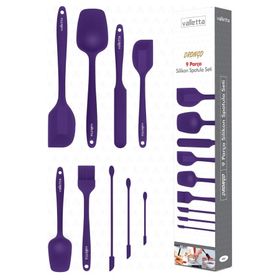 Valletta VLT1176 9'lu Mor Spatula Seti