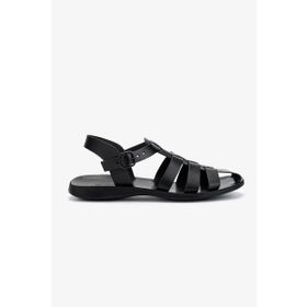 Valmenti 1152 019 Nero Siyah Erkek Düz Sandalet