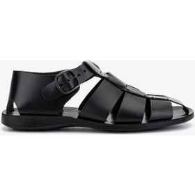 Valmenti 1152 1520 Nero Siyah Erkek Düz Sandalet