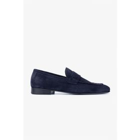 Valmenti 537 3320 Thonas Lacivert Süet Hakiki Deri Erkek Loafer Ayakkabı