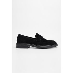Valmenti Altair 325 13153-128 Siyah Süet Hakiki Deri Erkek Loafer Ayakkabı