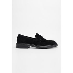 Valmenti Altair 325 13153-128 Siyah Süet Hakiki Deri Erkek Loafer Ayakkabı
